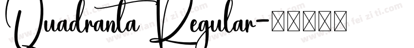 Quadranta Regular字体转换
